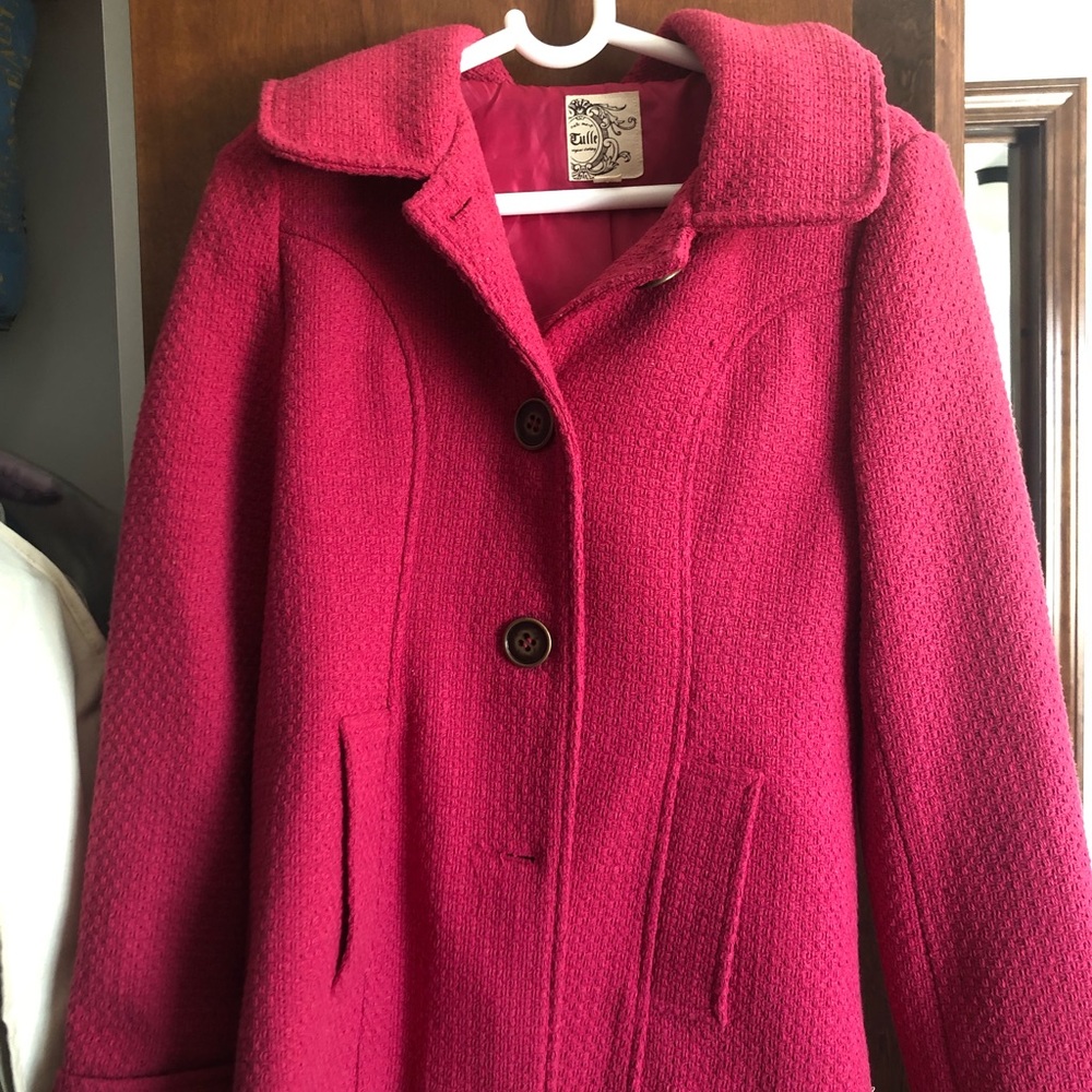 Hot pink coat